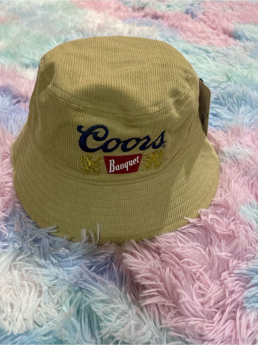 MAD Engine Coors Banquet Tan Corduroy Bucket Hat